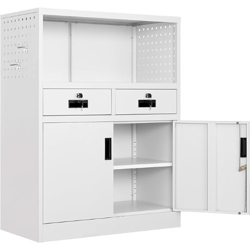 Yizosh-Locking-Cabinet-with-2-Drawers-Metal-Storage-Cabinet-with-Locking-Doors-and-Shelves